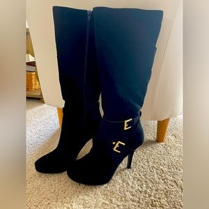 Andiamo boots. Knee high boots with heel for women